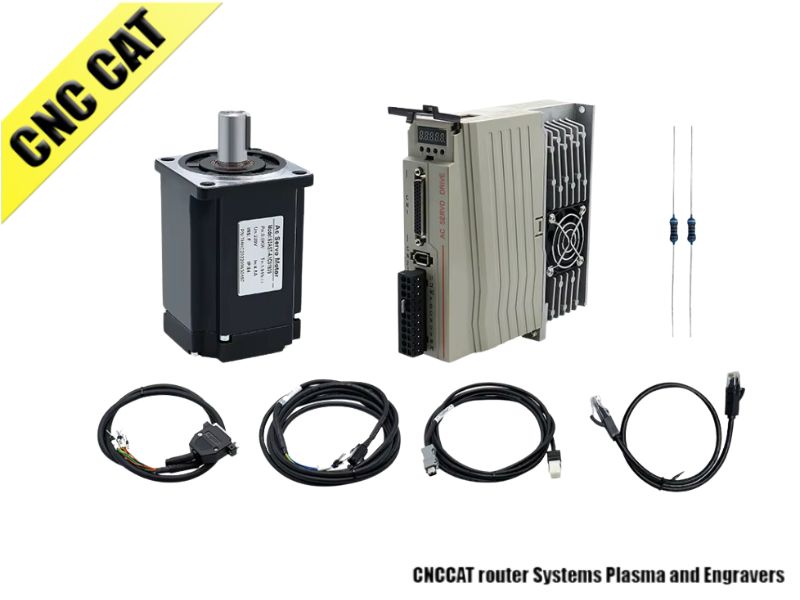 NEMA34 AC Servo Motor 1KW 3000RPM 10000PPR with AC Drive